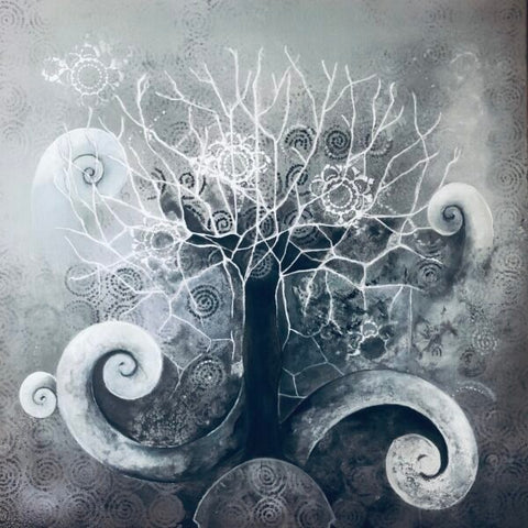 Tree of Life 32x32, acrylic.