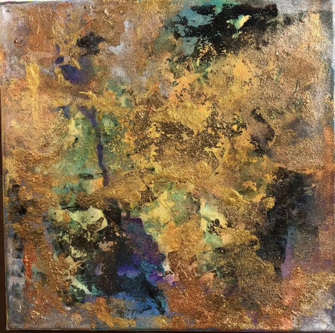 Gold Leaf on Canvas 2