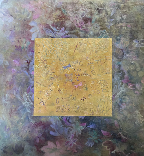 Duende Acrylic on gold leaf 36x48